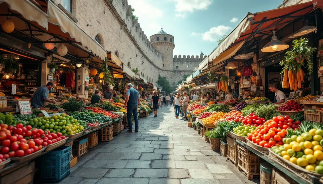 Split Green Market - filming location in Croatia