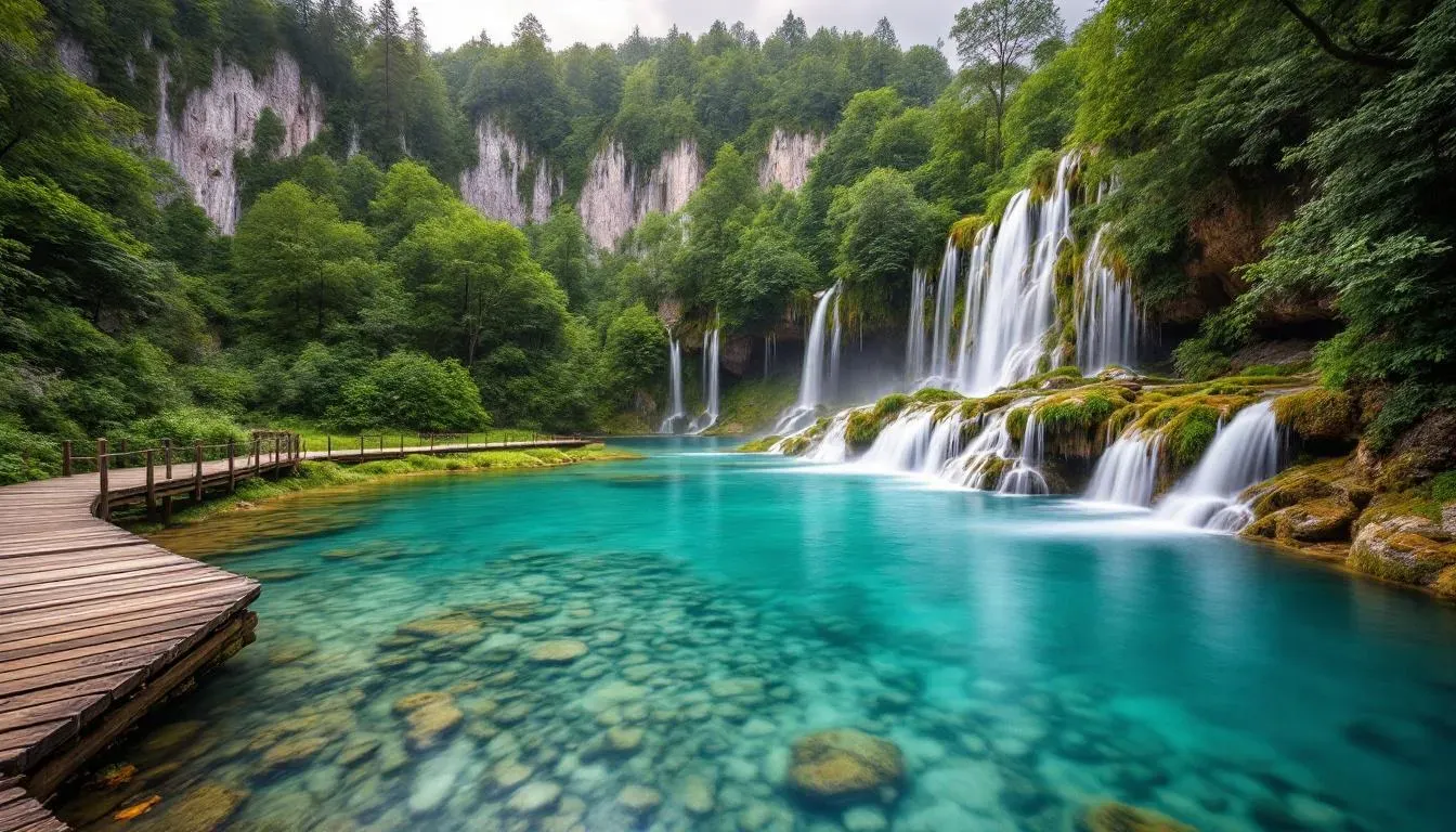 Plitvice Lakes - filming location in Croatia